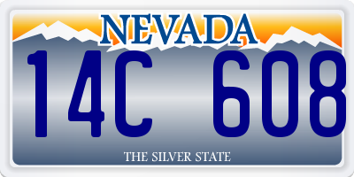 NV license plate 14C608