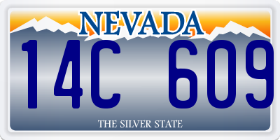 NV license plate 14C609