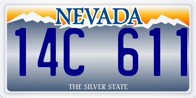 NV license plate 14C611