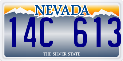 NV license plate 14C613
