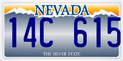 NV license plate 14C615