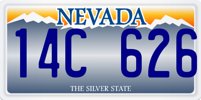 NV license plate 14C626