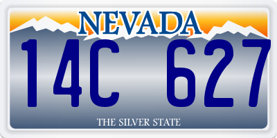 NV license plate 14C627