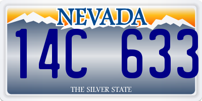 NV license plate 14C633