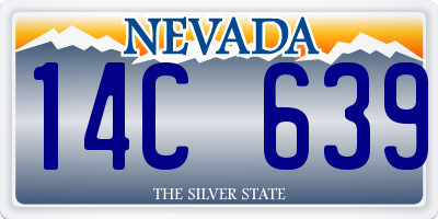 NV license plate 14C639