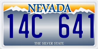 NV license plate 14C641