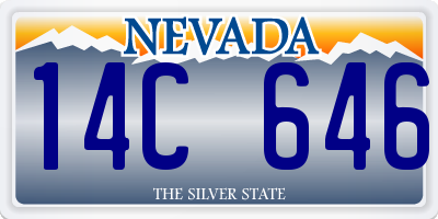 NV license plate 14C646