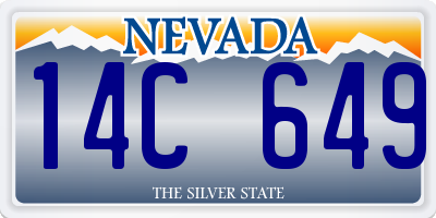 NV license plate 14C649