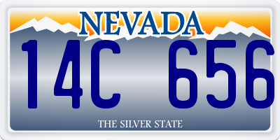 NV license plate 14C656