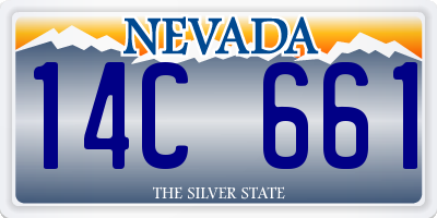 NV license plate 14C661