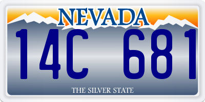 NV license plate 14C681
