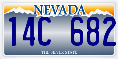NV license plate 14C682
