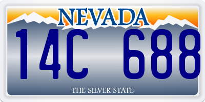 NV license plate 14C688