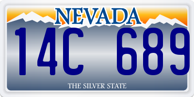 NV license plate 14C689