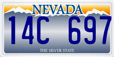 NV license plate 14C697