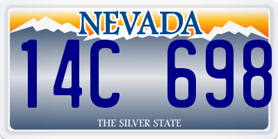NV license plate 14C698