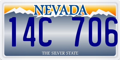 NV license plate 14C706