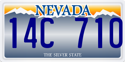 NV license plate 14C710