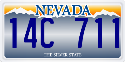 NV license plate 14C711
