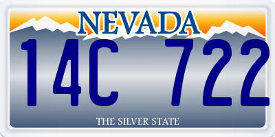 NV license plate 14C722