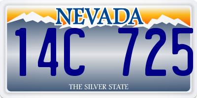 NV license plate 14C725