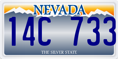 NV license plate 14C733