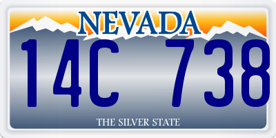 NV license plate 14C738
