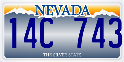 NV license plate 14C743
