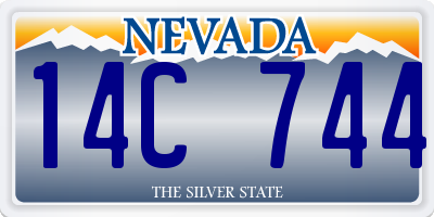 NV license plate 14C744