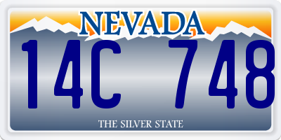 NV license plate 14C748