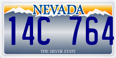 NV license plate 14C764
