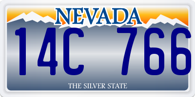 NV license plate 14C766
