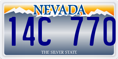 NV license plate 14C770