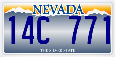 NV license plate 14C771