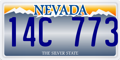NV license plate 14C773