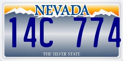 NV license plate 14C774