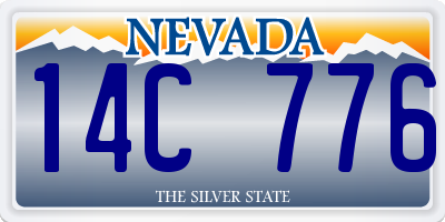 NV license plate 14C776