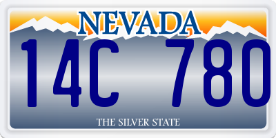 NV license plate 14C780