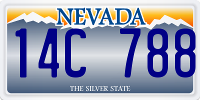 NV license plate 14C788