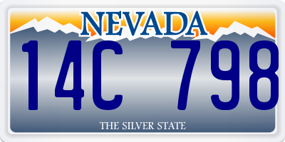 NV license plate 14C798