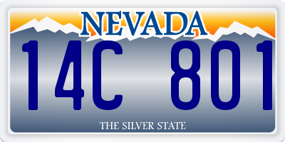 NV license plate 14C801