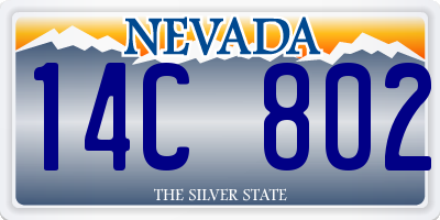 NV license plate 14C802