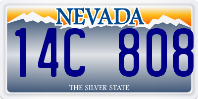 NV license plate 14C808