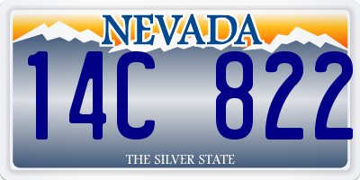 NV license plate 14C822
