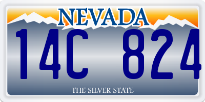 NV license plate 14C824
