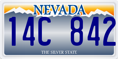 NV license plate 14C842
