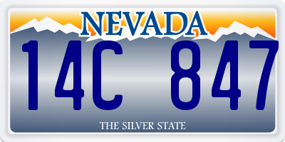 NV license plate 14C847