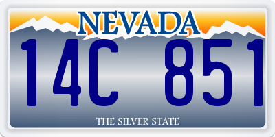 NV license plate 14C851