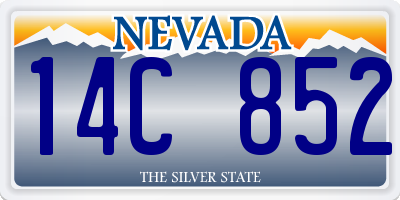 NV license plate 14C852