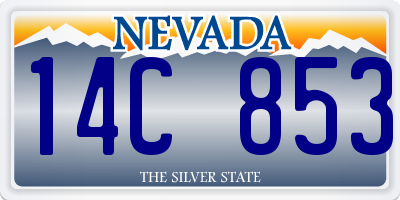 NV license plate 14C853